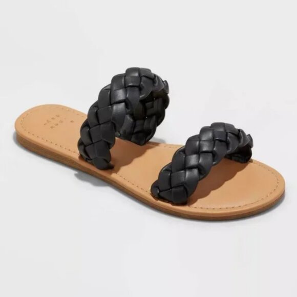 Women's Lucy Braided Slide Sandals - A New Day™ - Picture 1 of 4